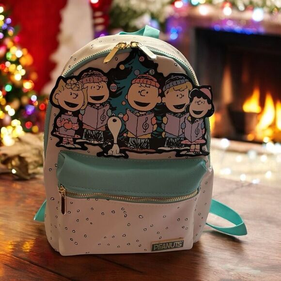 Peanuts Snoopy A Charlie Brown Christmas Small Backpack Bioworld NWT 13” Unique - Picture 1 of 7